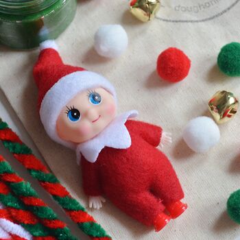 Cheeky Elf Christmas Play Dough Kit, 4 of 8