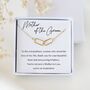 Mother Of The Groom Necklace – Wedding Gift For Mum, Sentimental Jewellery For Her, Special Thank You Present, thumbnail 1 of 6