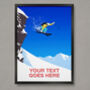 Personalised Ski Cliff Jump Poster, thumbnail 1 of 7