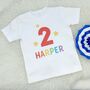 Kids Personalised Rainbow Birthday T Shirt, thumbnail 3 of 5