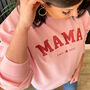 Personalised Mama New Mum Mum Birthday Gift Sweatshirt, thumbnail 1 of 12