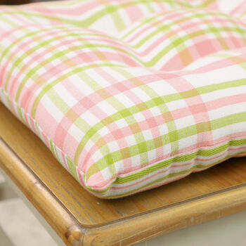 Gingham Check Seat Cushions, 5 of 6