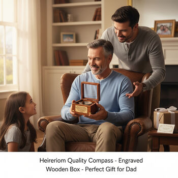 Personalised Brass Gimbal Compass Gift, 11 of 12