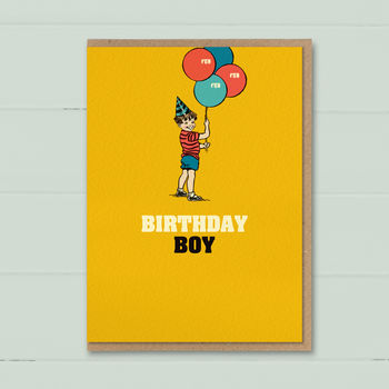 Birthday Card ‘Birthday Boy’, 3 of 4