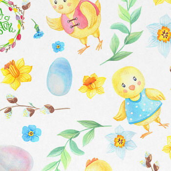 Easter Wrapping Paper, Vintage Styled Design, 3 of 3