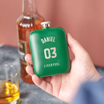 Personalised Football Shirt Hip Flask, 2 of 9