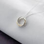 9ct Gold And Silver 50th Birthday Necklace, thumbnail 5 of 10