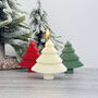 Mini Christmas Tree Candle Festive Table Decor, thumbnail 3 of 11