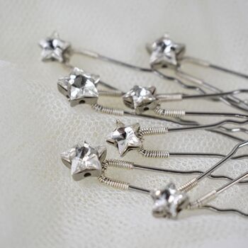 Celestial Star Wedding Hair Pin Set, 4 of 6