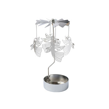 Silver Christmas Angel Tealight Spinner, 2 of 4