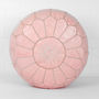 Moroccan Coloured Leather Pouffe, thumbnail 11 of 12