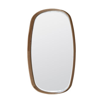Oak Or Walnut Oval Mirror, 4 of 5