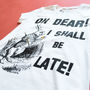 I Shall Be Late! Women’s Alice In Wonderland T Shirt, thumbnail 2 of 2