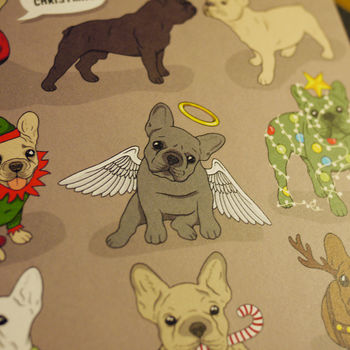 'A Frenchie Christmas' Greetings Card, 3 of 6