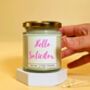 Hello Solicitor Candle Graduation Gift For Her Qualified Solicitor, thumbnail 1 of 5