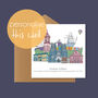 Bristol Graduation Skyline Personalised Card, thumbnail 1 of 4