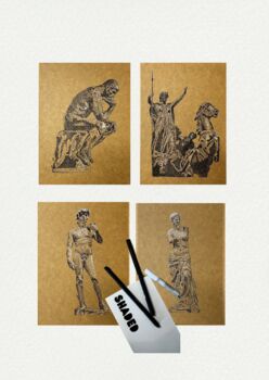 Shaded Sculpture Pointillism Diy Art Kit Set Of Four, 6 of 9
