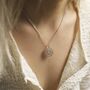Sterling Silver Crown Chakra Pendant Necklace, thumbnail 6 of 7