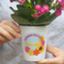 Personalised 'Crochet Flowers' Teacher Plant Pot, thumbnail 4 of 6