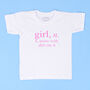 Girls Definition Fun Kids T Shirt, thumbnail 4 of 7