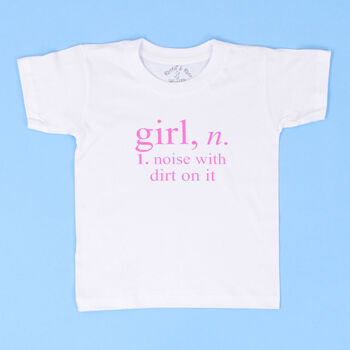 Girls Definition Fun Kids T Shirt, 4 of 7