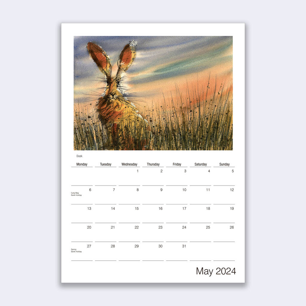 2024 Hare Calendar By James Hollis Art