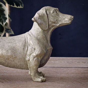 Large Gold Dachshund Ornament, 2 of 4