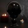 Mystical Black Crystal Ball On Stand, thumbnail 2 of 3