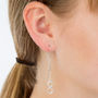 Infinity Silver Threader Earrings, thumbnail 1 of 3