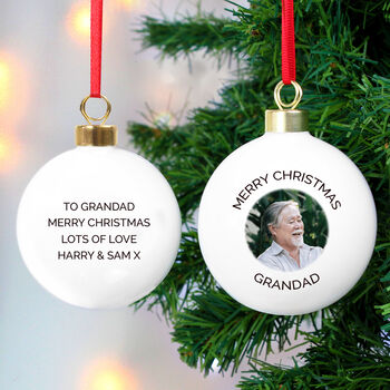 Personalised Ceramic Photo Bauble, 4 of 4