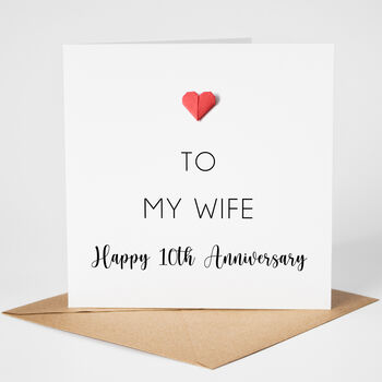 Wedding Anniversary Card For Wife, 6 of 6