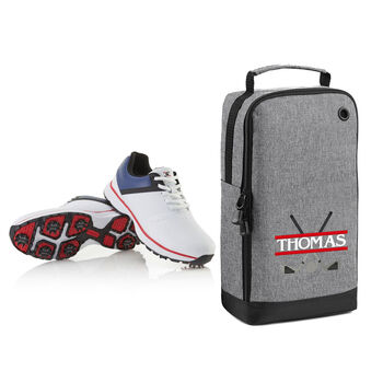 Personalised Embroidered Name Golf Shoe Bag, 7 of 10