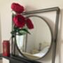 47cm Industrial Style Round Metal Wall Mirror Wall Mounted, thumbnail 6 of 7
