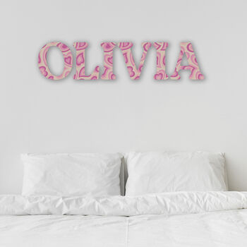 Printed Wall Letters, Bedroom Decor, 2 of 9