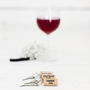 Personalised Wine Cork Key Ring, thumbnail 2 of 3