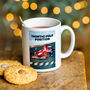 Funny Motor Racing Christmas Mug, thumbnail 2 of 3