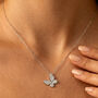 Gold Or Silver Dainty Butterfly Necklace, Women's Jewellery, thumbnail 8 of 8