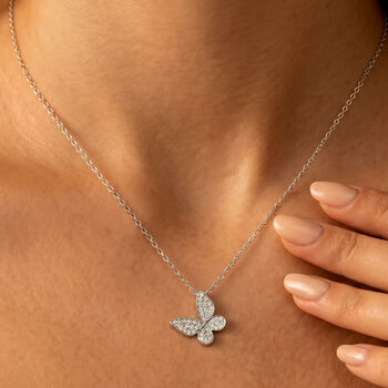 Gold Or Silver Dainty Butterfly Necklace, Women's Jewellery, 8 of 8