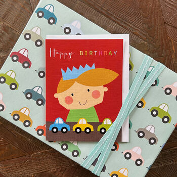 Mini Toy Cars Birthday Card, 4 of 5