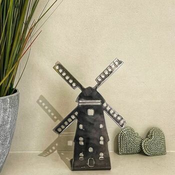 Windmill Metal Tea Light Holder, 2 of 6