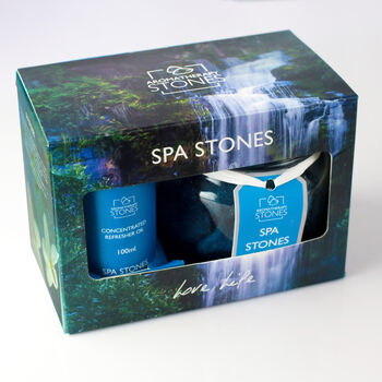 Spa Stones And Oil Gift Set, 2 of 2
