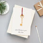 Keepsake Key First Christmas In Your New Home Card, thumbnail 2 of 2