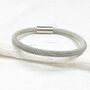 Modern Stainless Steel Mesh Rope Bracelet For Him, thumbnail 3 of 8