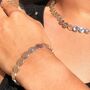 Organic Nugget Sterling Silver Bracelet, thumbnail 1 of 12