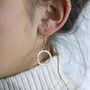 Rose Gold Plated Eternity Circle Earrings, thumbnail 1 of 4