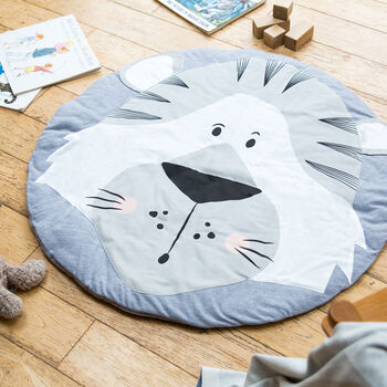 Personalised Tiger Face Baby Play Mat, 5 of 9
