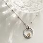 Sterling Silver Gemstone Ripple Necklace, thumbnail 5 of 11