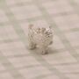 Short Haired Yorkshire Terrier Charm Sterling Silver, thumbnail 1 of 6