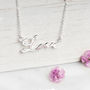 Love Script Sterling Silver Necklace Gift Card, thumbnail 2 of 12