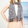 Metallic Bee Print Scarf And Magnetic Bee Brooch, thumbnail 2 of 6